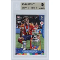 Lamine Yamal, Équipe nationale espagnole 2024 Topps, désormais le plus jeune joueur à remporter la finale 14.07.24 #66 BGS Carte authentifiée 10 - Sous-grades 9.5,10,10,10