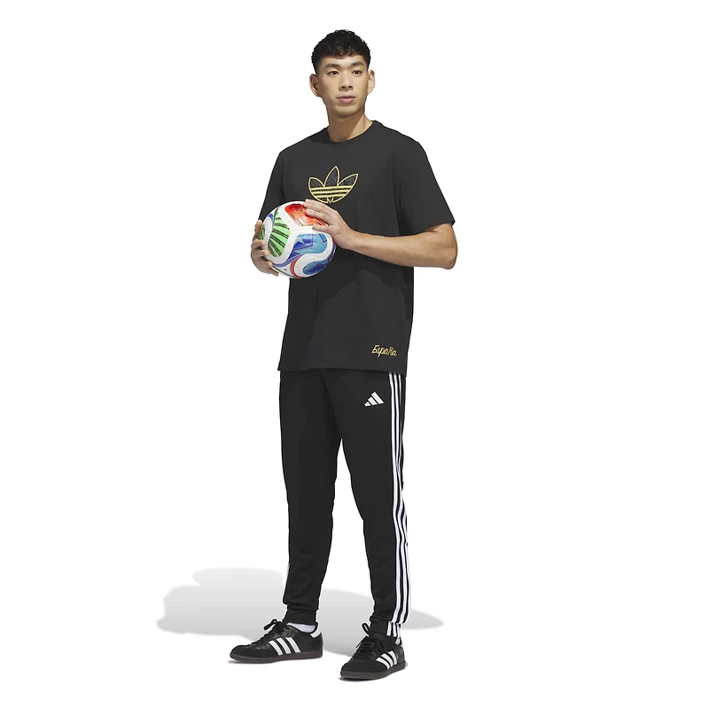 Men's adidas Black Spain National Team 2026 Away Jersey Hook T-Shirt