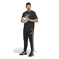 Men's adidas Black Spain National Team 2026 Away Jersey Hook T-Shirt