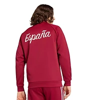 Men's adidas  Burgundy Spain National Team Full-Zip Track Jacket