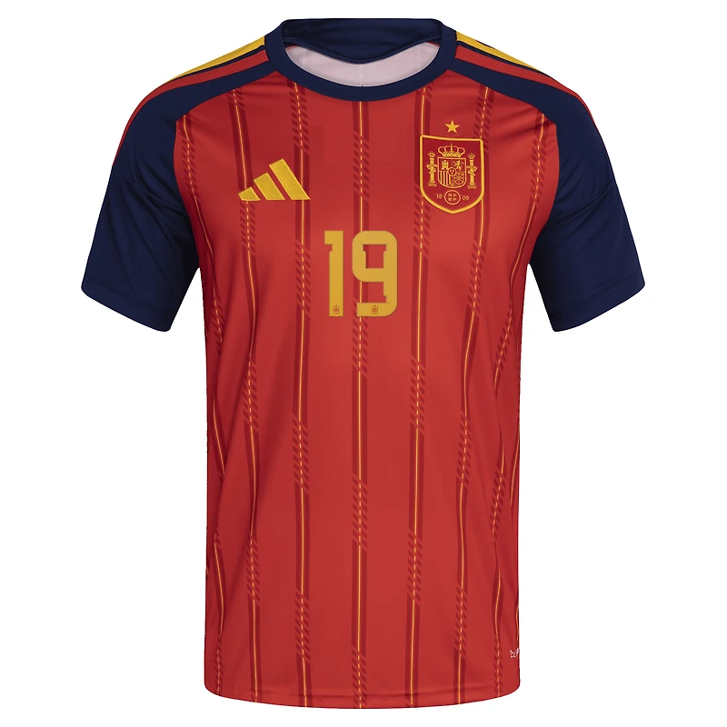 Men's adidas Lamine Yamal Red Spain National Team 2026 Home Replica Jersey