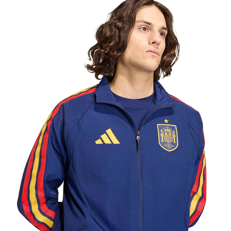 Men's adidas White Spain National Team 2026 Away Full-Zip Anthem Jacket