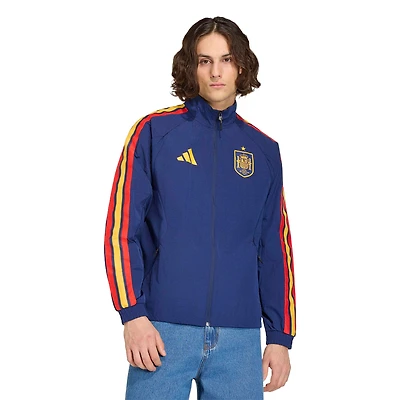 Men's adidas White Spain National Team 2026 Away Full-Zip Anthem Jacket