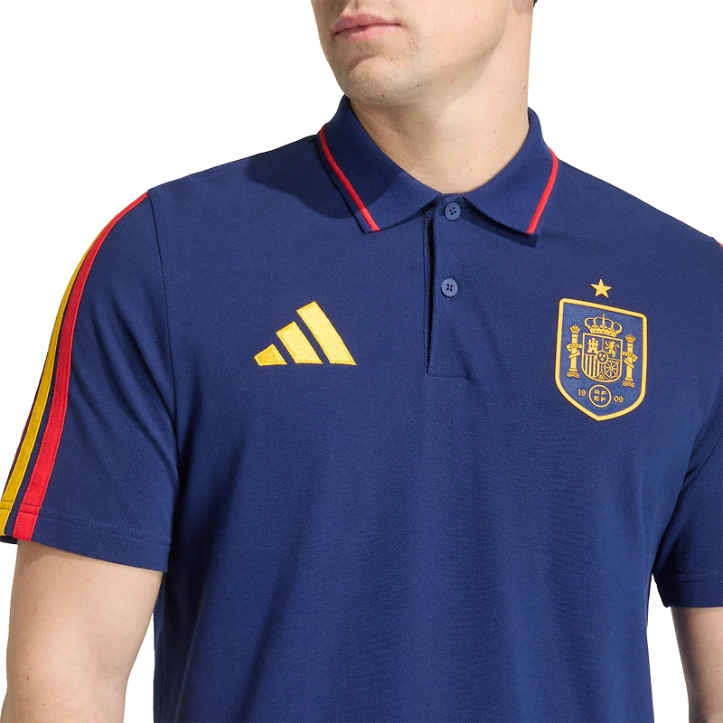 Men's adidas Navy Spain National Team Alphaskin Polo