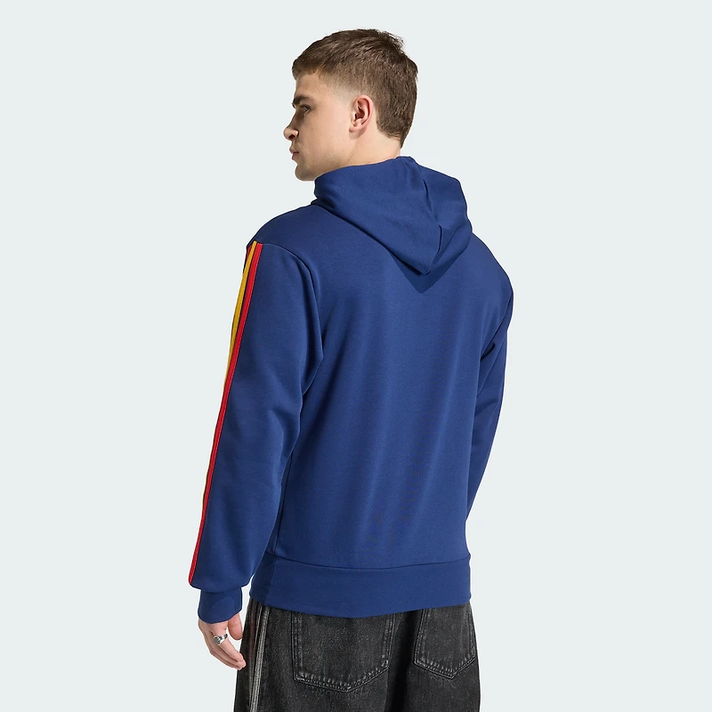 Men's adidas Navy Spain National Team Alphaskin Tri-Blend Hoodie
