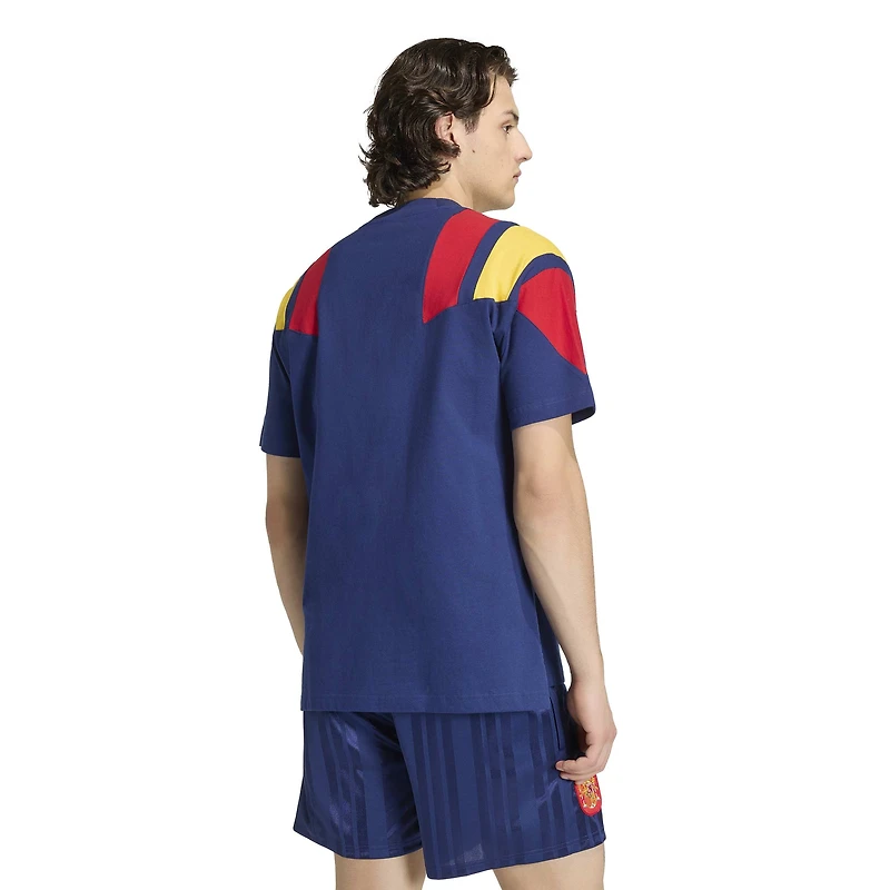 T-shirt adidas bleu marine EQT pour homme, équipe nationale espagnole