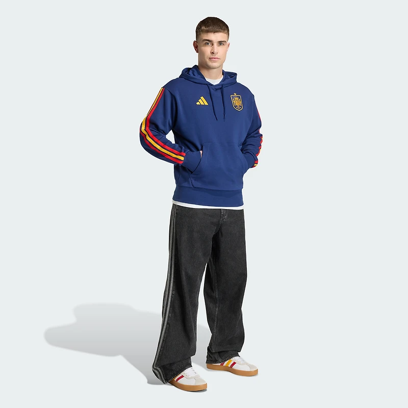 Sweat à capuche adidas Alphaskin Tri-Blend bleu marine pour homme, équipe nationale d'Espagne, FIFA x Coupe du Monde 2026