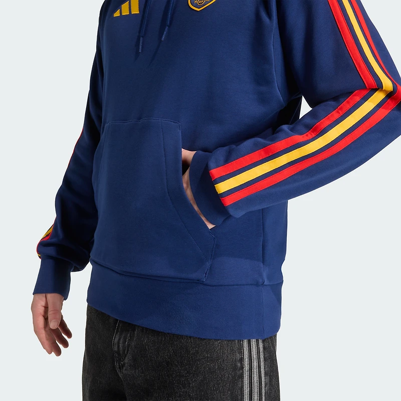 Sweat à capuche adidas Alphaskin Tri-Blend bleu marine pour homme, équipe nationale d'Espagne, FIFA x Coupe du Monde 2026