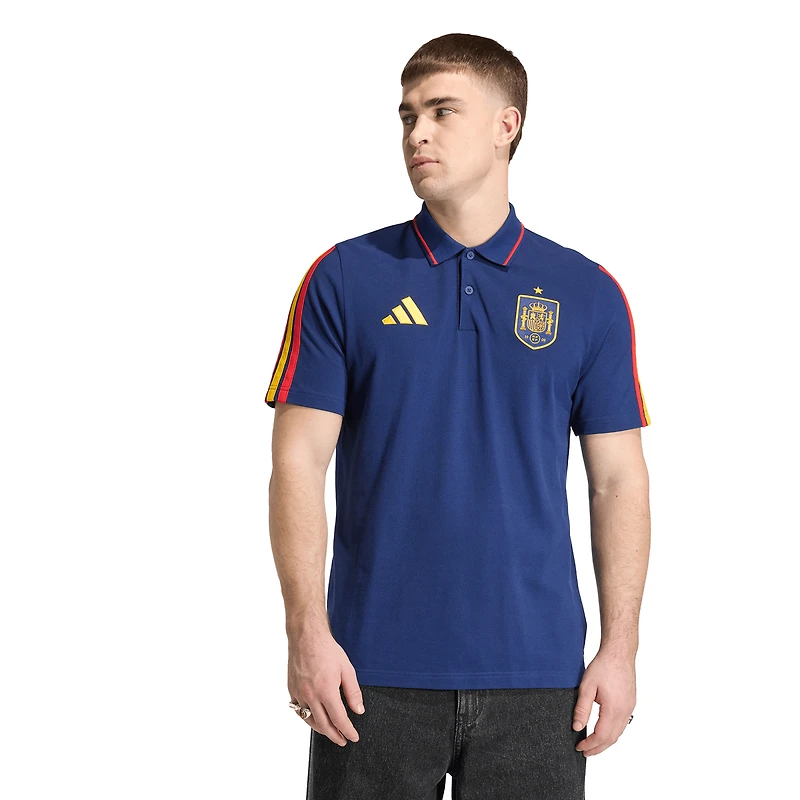 Men's adidas  Navy Spain National Team FIFA x World Cup Alphaskin Polo