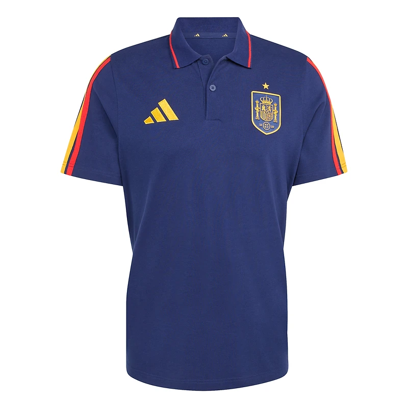 Men's adidas  Navy Spain National Team FIFA x World Cup Alphaskin Polo