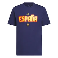Men's adidas Navy Spain National Team Jersey Hook T-Shirt