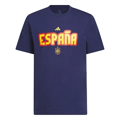Men's adidas Navy Spain National Team Jersey Hook T-Shirt