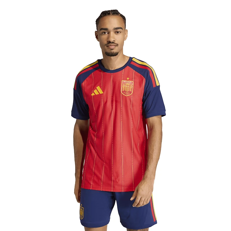 Men's adidas Red Spain National Team 2026 Home On-Field Authentic Jersey