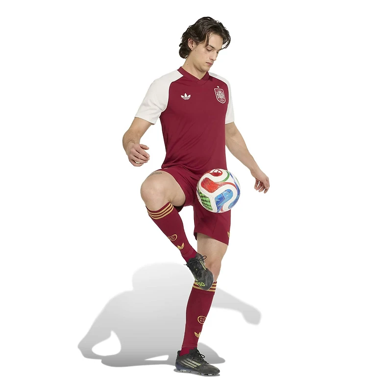 Maillot d'avant-match adidas rouge pour homme de l'équipe nationale espagnole 2026