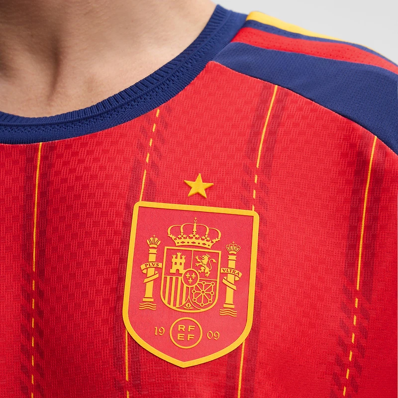 Maillot domicile authentique adidas rouge de l'équipe nationale espagnole pour homme, FIFA x Coupe du Monde 2026