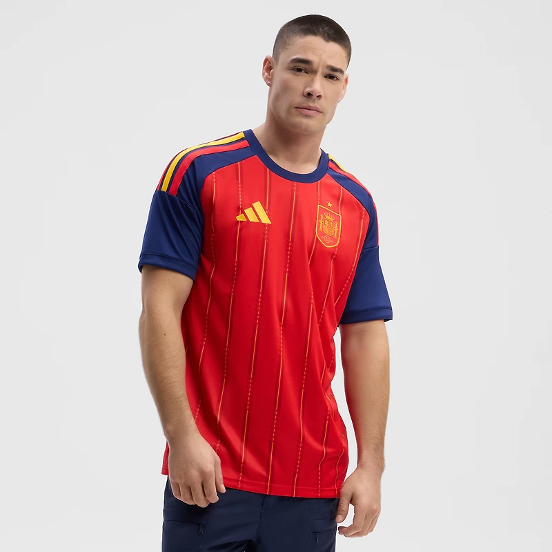 Maillot domicile réplique rouge adidas de l'équipe nationale espagnole pour la Coupe du Monde FIFA 2026