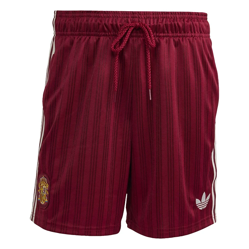 Short adidas Originals rouge de l'équipe nationale espagnole pour homme