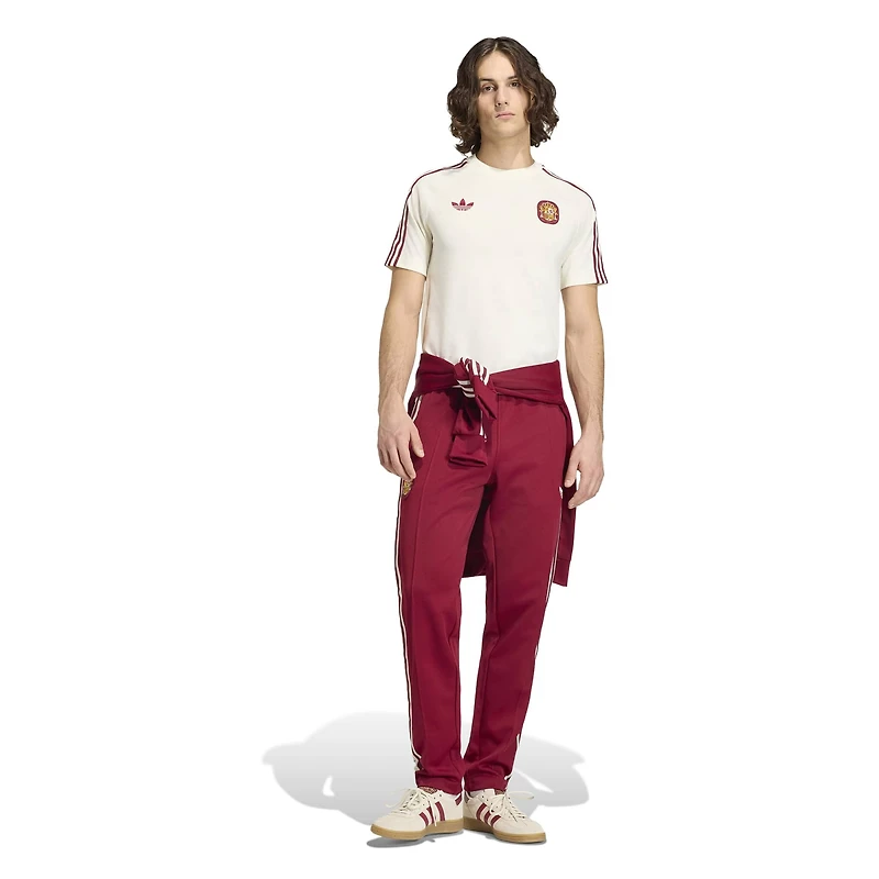 Pantalon de survêtement adidas Originals rouge pour homme, équipe nationale d'Espagne