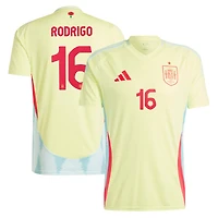 Men's adidas Rodrigo Yellow Spain National Team 2024 Away Authentic Jersey