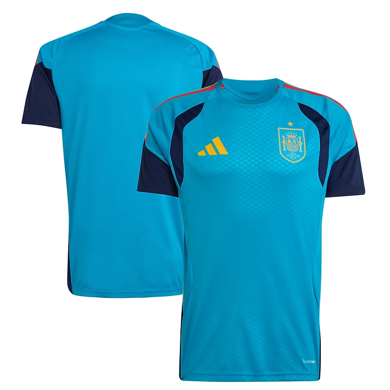 Maillot d'entraînement domicile adidas turquoise de l'équipe nationale espagnole 2026 pour homme