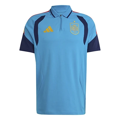 Men's adidas  Turquoise Spain National Team 2026 Tiro Training Polo