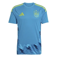 Men's adidas  Turquoise Spain National Team FIFA x World Cup 2026 Goalkeeper Replica Jersey