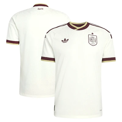 Maillot authentique extérieur blanc adidas de l'équipe nationale espagnole 2026 pour homme