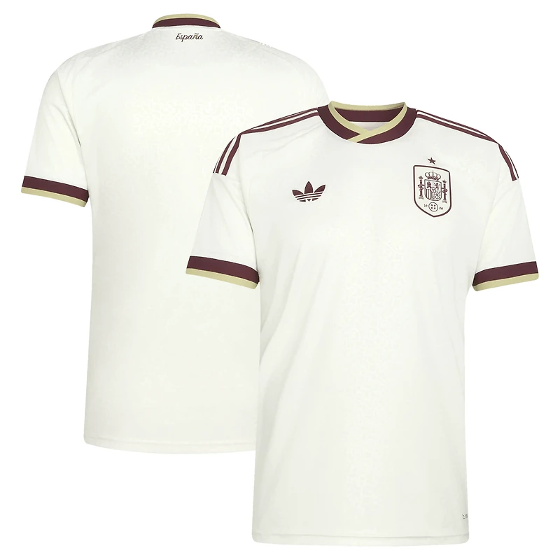 Maillot réplique extérieur blanc adidas de l'équipe nationale espagnole 2026 pour homme