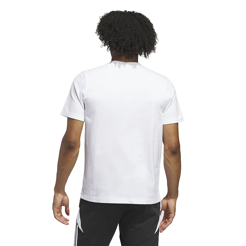 Men's adidas White Spain National Team Jersey Hook T-Shirt