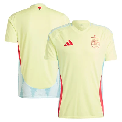 Maillot adidas pour homme, jaune, réplique de l'équipe nationale d'Espagne 2024 extérieur