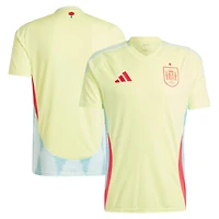 Maillot adidas pour homme, jaune, réplique de l'équipe nationale d'Espagne 2024 extérieur