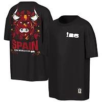 T-shirt oversize Outerstuff noir Espagne Coupe du Monde FIFA 2026 Rally pour homme