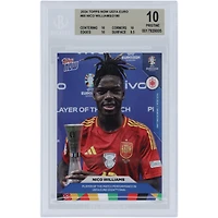 Nico Williams Équipe nationale d'Espagne 2024 Topps maintenant Joueur du match UEFA Euro 2024 14.07.24 #60 BGS Carte authentifiée 10 - Sous-catégories 10,10,10,9.5