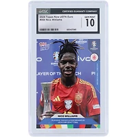 Nico Williams, joueur de l'équipe nationale espagnole 2024, est désormais élu Joueur du match de l'UEFA Euro 2024 pour sa performance lors de la finale de l'UEFA Euro 2024 #60 CGC Authenticated 10 Card