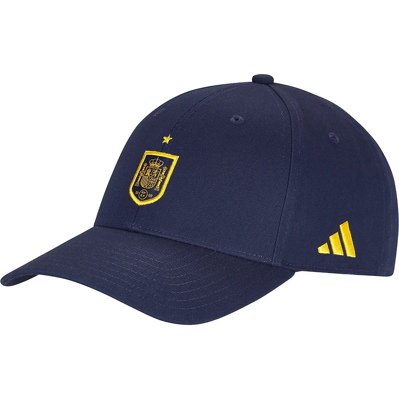 Casquette unisexe adidas bleu marine Équipe nationale d'Espagne FIFA x Coupe du Monde de baseball ajustable