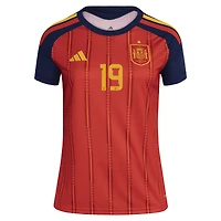 Women's adidas Lamine Yamal Red Spain National Team 2026 Home Replica Jersey