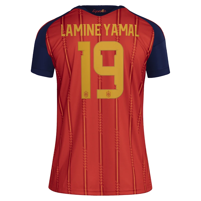 Women's adidas Lamine Yamal Red Spain National Team 2026 Home Replica Jersey