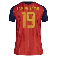 Women's adidas Lamine Yamal Red Spain National Team 2026 Home Replica Jersey