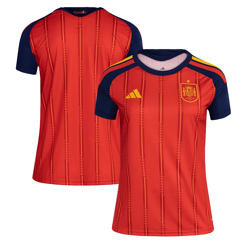 Maillot domicile réplique rouge adidas de l'équipe nationale espagnole féminine pour 2026