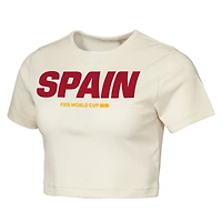 T-shirt court Outerstuff Natural Spain FIFA World Cup 2026 Elote Squad pour femmes