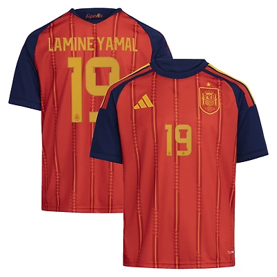Youth adidas Lamine Yamal Red Spain National Team 2026 Home Replica Jersey