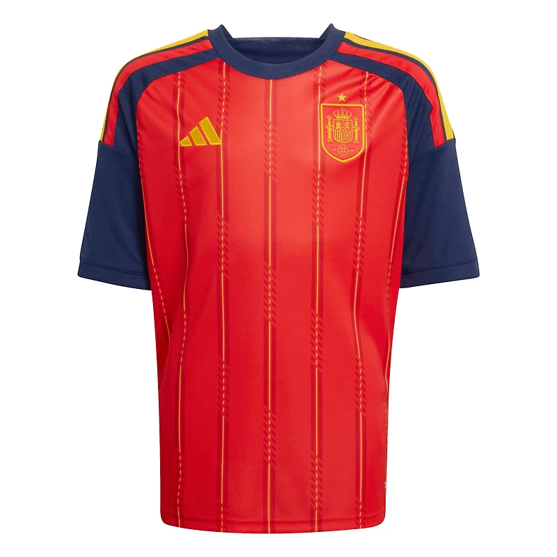 Maillot réplique domicile rouge adidas de l'équipe nationale espagnole pour jeunes (2026)