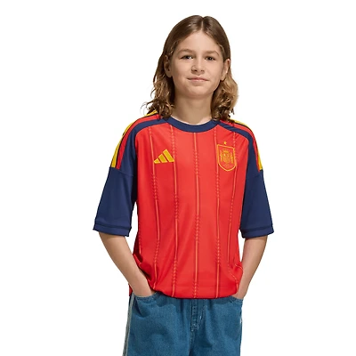 Maillot réplique domicile rouge adidas de l'équipe nationale espagnole pour jeunes (2026)