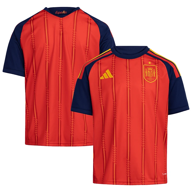 Maillot réplique domicile rouge adidas de l'équipe nationale espagnole pour jeunes (2026)