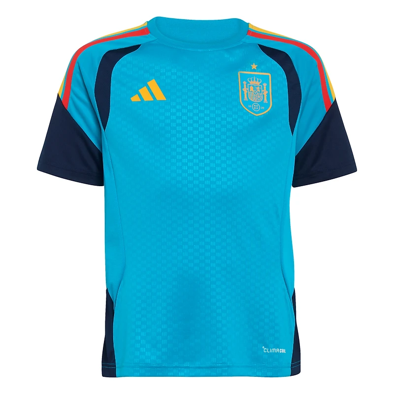 Youth adidas Turquoise Spain National Team FIFA x World Cup 2026 Tiro Training Jersey