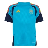 Youth adidas Turquoise Spain National Team FIFA x World Cup 2026 Tiro Training Jersey