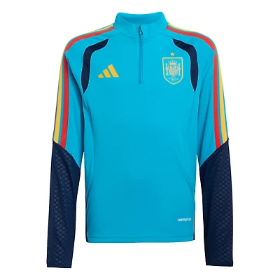 Youth adidas Turquoise Spain National Team FIFA x World Cup Tiro Training Top