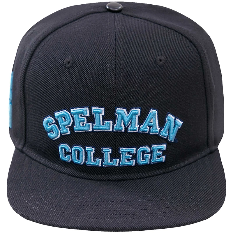 Casquette Snapback Pro Standard noire pour homme avec logo Arch Over des Jaguars du Spelman College