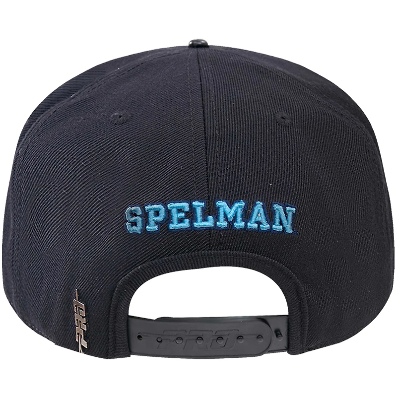 Men's Pro Standard Black Spelman College Jaguars Arch Over Logo Snapback Hat