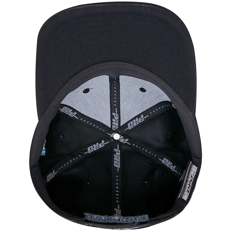 Casquette Snapback Pro Standard noire pour homme avec logo Arch Over des Jaguars du Spelman College